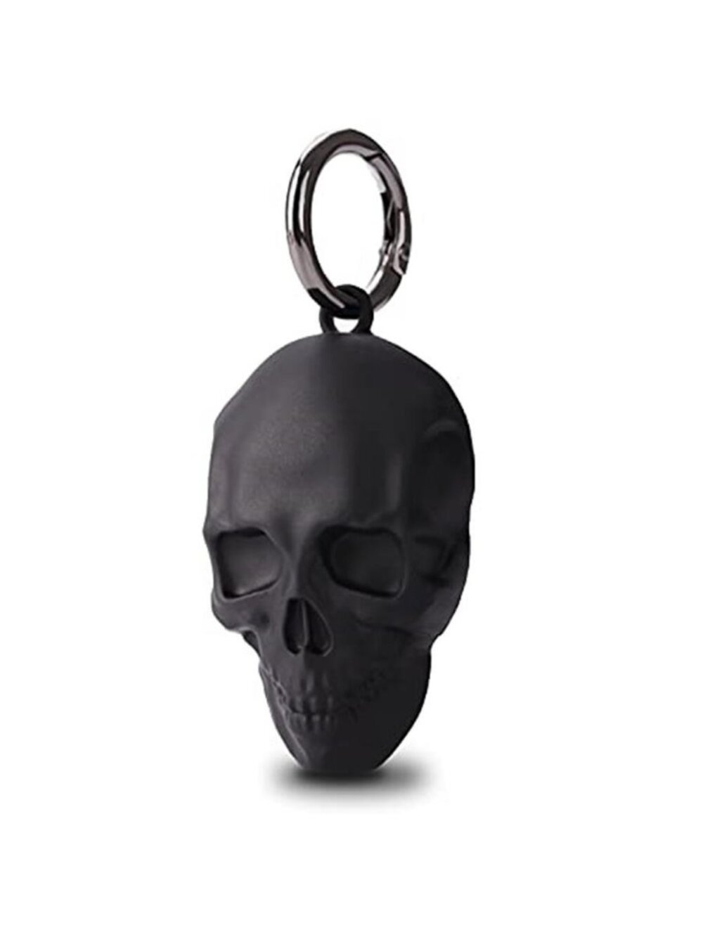 Black Skull Compatible with Apple AirTag Case for AirTag Keychain, Airtag Holder